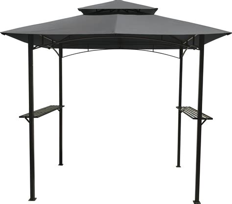 Shop allen roth 11-ft 2-in W x 11-ft 2-in L x 8-ft 2-in H Dark Brown Steel Frame; Beige Curtains and Canopy Metal Freestanding Pergola with Canopy in the Pergolas department at Lowe&39;s. . Canopy in lowes